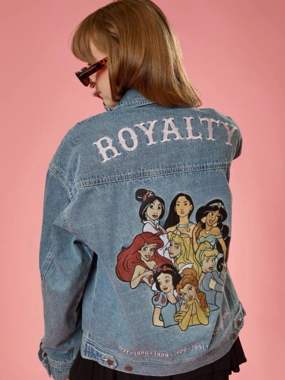 Cakeworthy Disney Denim 'Royalty' Girls Jacket with Embroidery - Picture 9 of 9